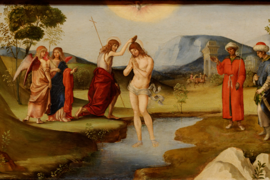 Baptism of Christ Francesco Francia 1490