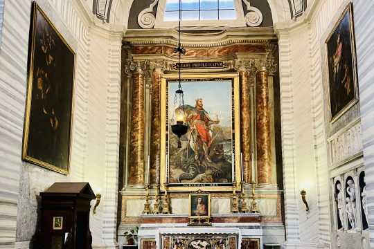 Olavsalteret i San Carlo al Corso-kirken, Roma.