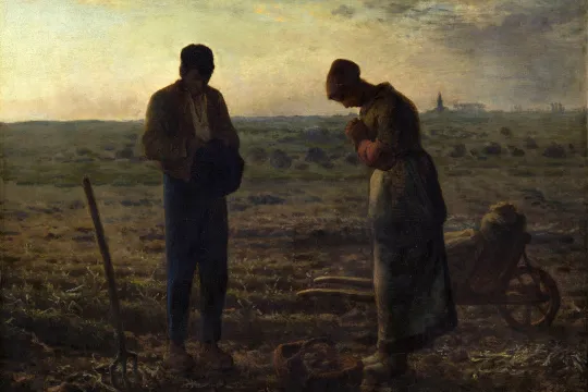 Maleriet L'Angélus av Jean-François Millet  (1814–1875)