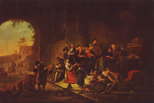 Jacob Willemszoon de Wets maleri av arbeiderne i vingården