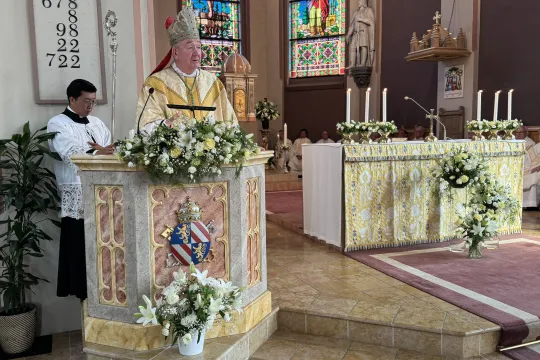 Biskop Bernt Eidsvig holder preken i St. Olav domkirke, Oslo
