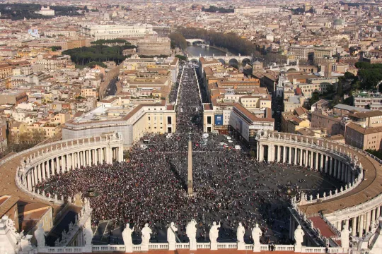 Petersplassen sett fra Peterskirken