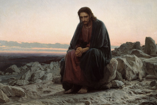 «Kristus i ørkenen», 1872, Ivan Nikolajevitsj Kramskoj