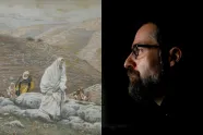 Biskop Hansen og et maleri av Jesus