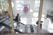 Bilde fra en trappeoppgang i St. Paul gymnas, Bergen. 