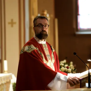 Mgr. Fredrik Hansen i St. Olav domkirke, Oslo. 