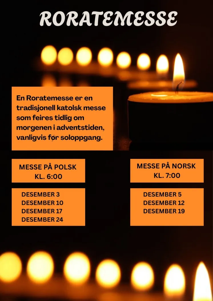 Roratemesser på norsk og polsk