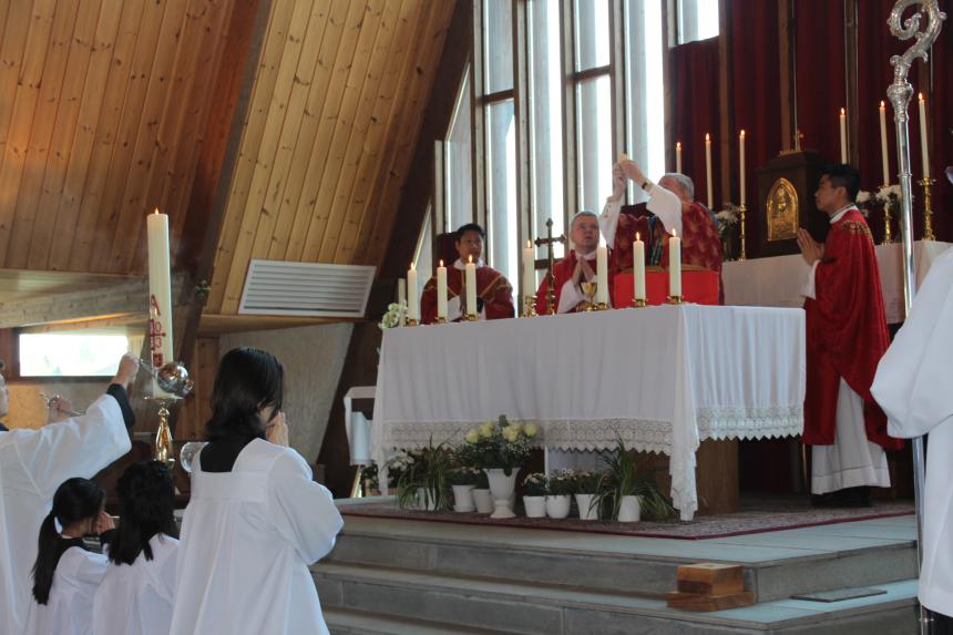 Messe i Mariakirken på Lillehammer