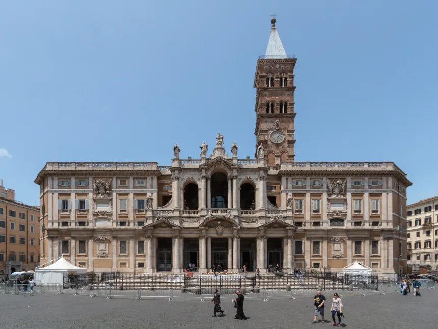 Utsiden av basilikaen Santa Maria Maggiore