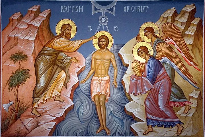 Ikon av Jesu dåp