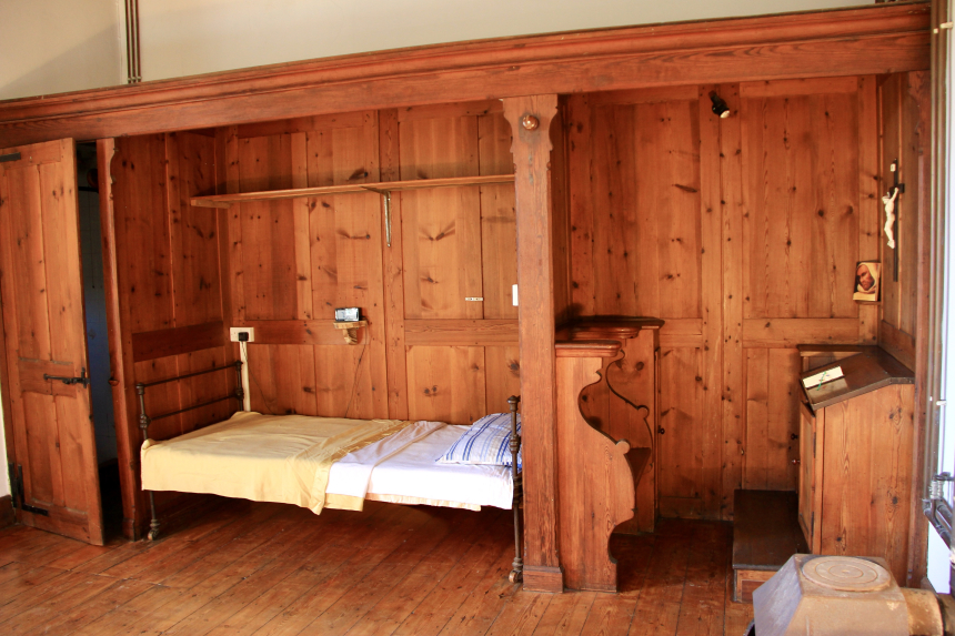 Klostercelle i St. Hugh’s Charterhouse, Parkminster, England.