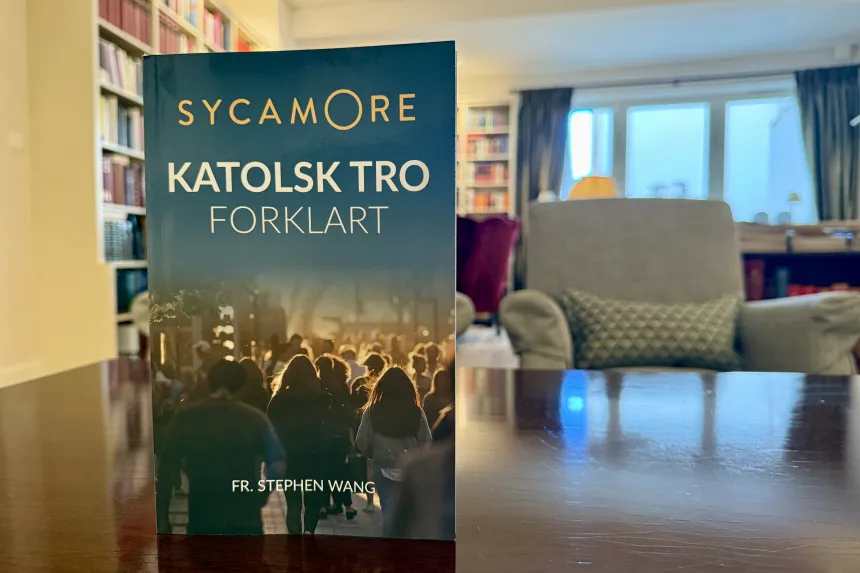 Et eksemplar av Sycamore-boken på bordet i en stue