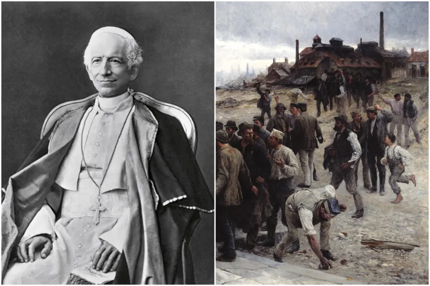 Leo XIII og streikere