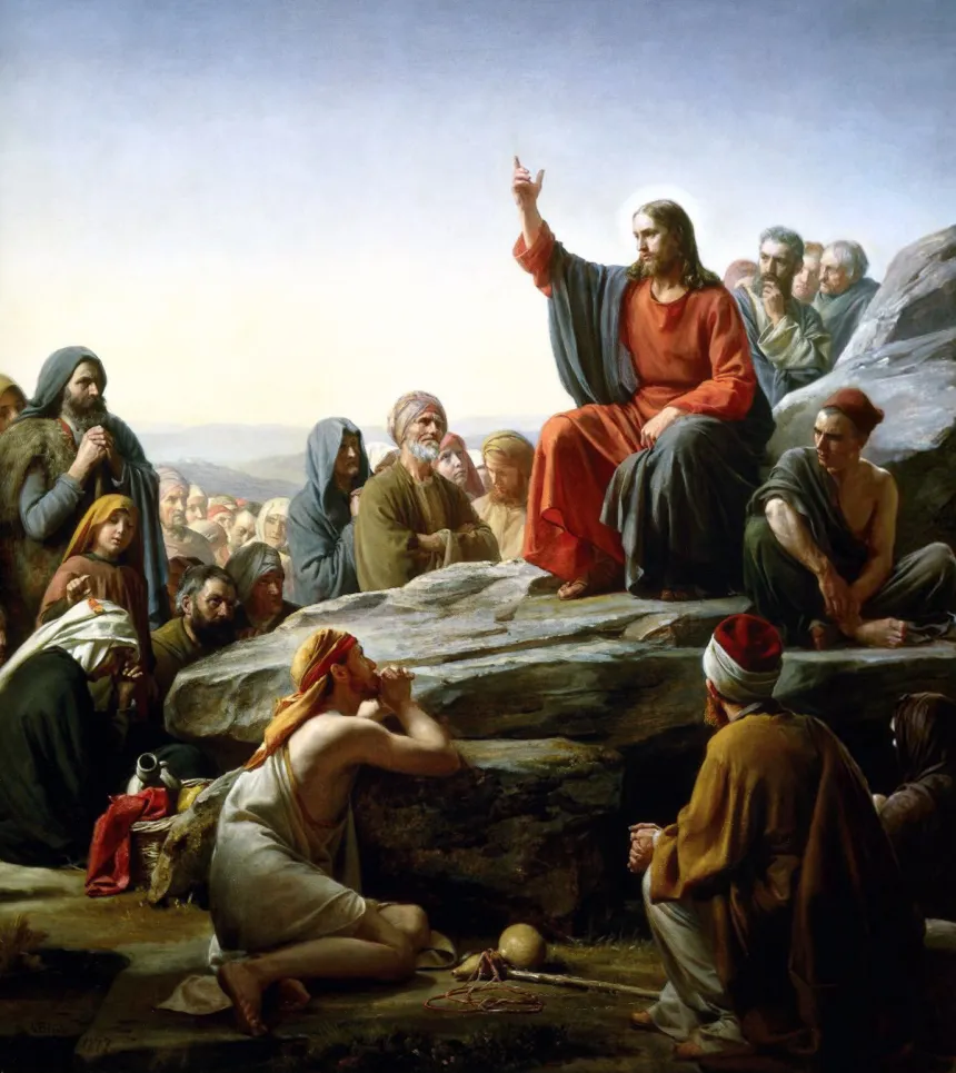 Carl H. Bloch: Sermon on the Mount (1877)