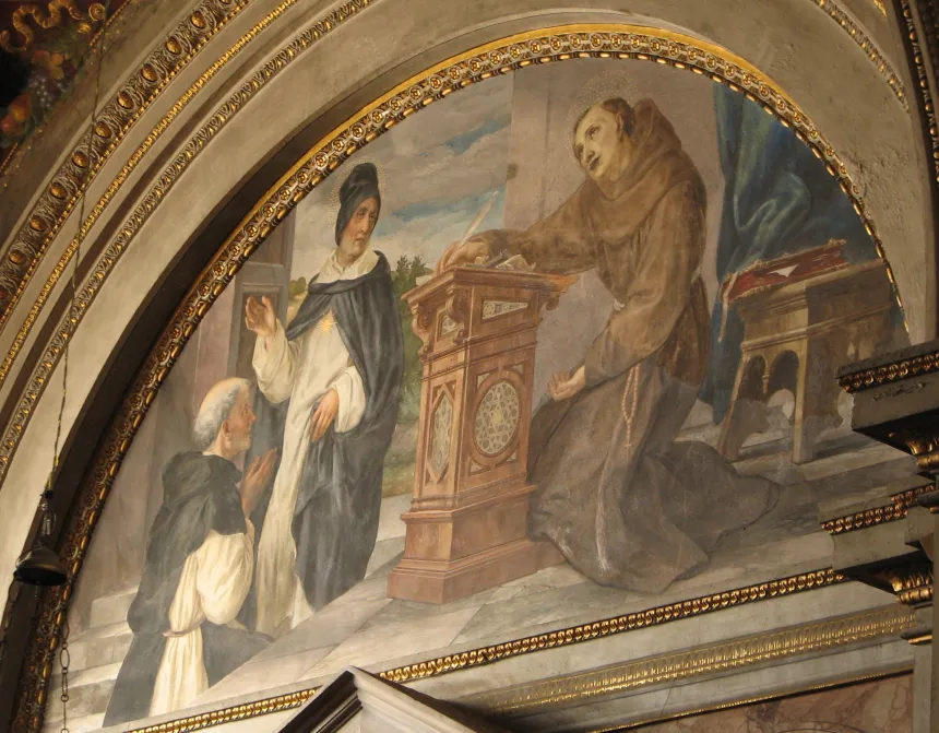 Freske av de hellige Thomas Aquinas og Bonaventura