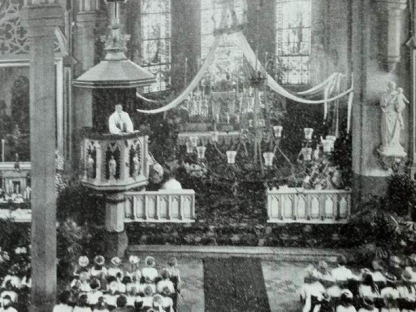 Innsiden av St. Olav domkirke i Oslo, 1926